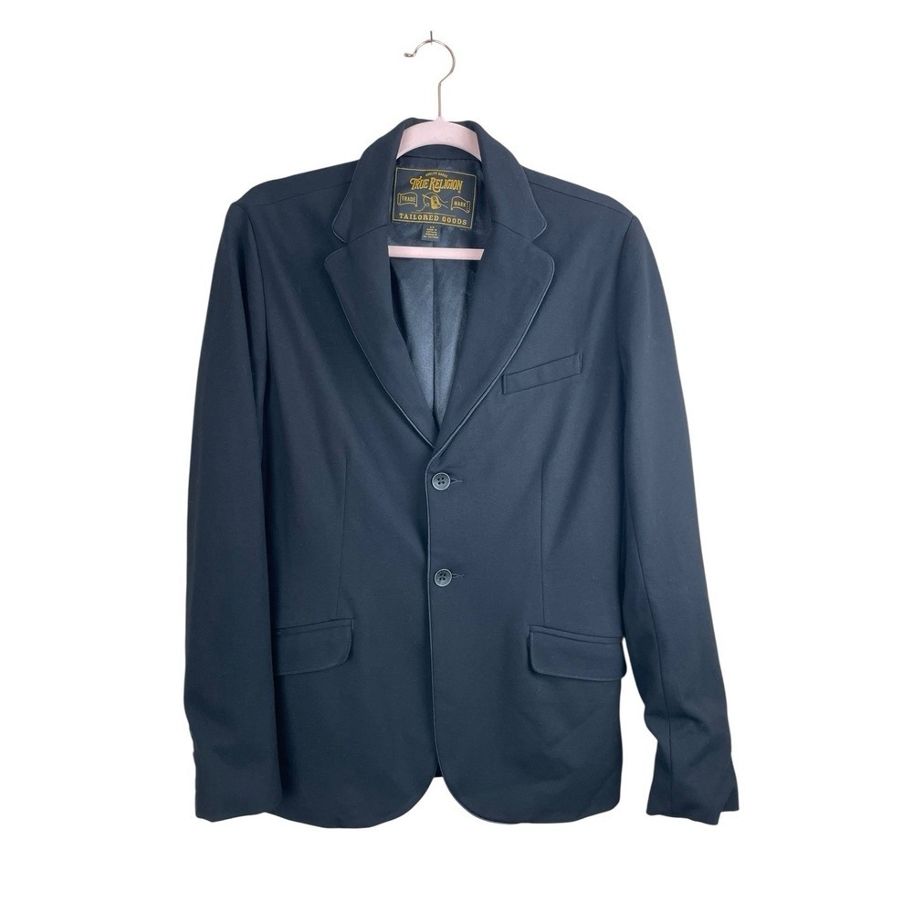 TRUE RELIGION Men's CASUAL TAILORED PONTE BLAZER JACKET Long Sleeve STRETCH sz S - Picture 3 of 15